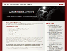 Tablet Screenshot of jwnonprofitadvisors.com